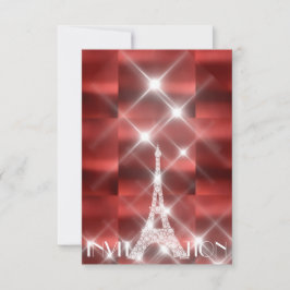 Convites Torre Eiffel Paris Stars Sparly Stars Diamond Vinh