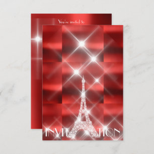 Convites Torre Eiffel Paris Stars Sparly Stars Diamond Vinh