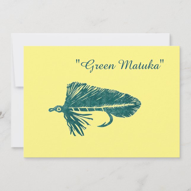 Convites Torre verde Matuka pesca com moscas, arte de voo (Frente)