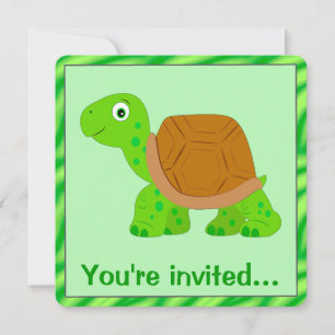 Convites Tortoise Birthday