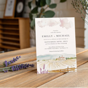 Convites Toscana Itália   Casamento Ilustrado