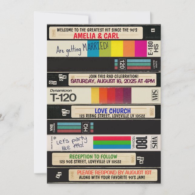 Convites Totalmente incrível de volta aos 90 dias de convit (Frente)