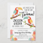 Convites Toucan Birthday Invitation Brothers Boy Twocan<br><div class="desc">♥️ Este adorável convite para o tucano é excelente para a festa de aniversário de um irmão, temido por tucanos-menino e folhas tropicais. Um design correspondente está incluído no backside. ♥️ tornar este design pessoal seu adicionando facilmente os detalhes do seu partido. Basta clicar no botão "Personalizar" para começar a...</div>