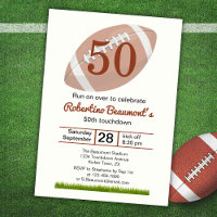 Touchdown 50 Engraçado Futebol 50º aniversário