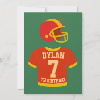 Convites Touchdown Birthday Invitation – Football Party Inv