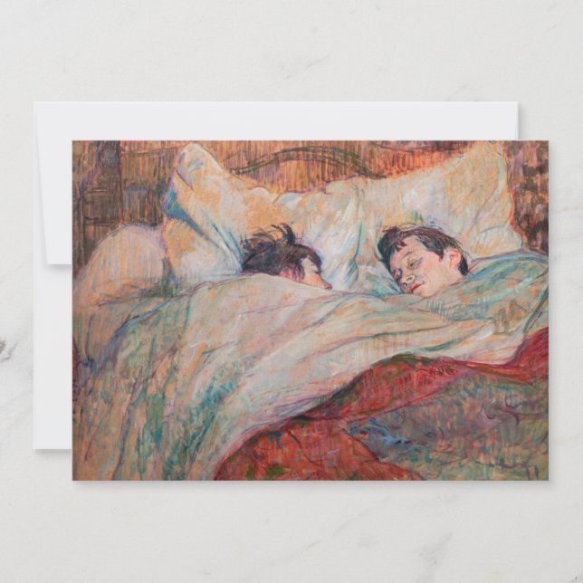 Convites Toulouse-Lautrec - A Cama (Frente)