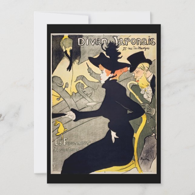 Convites Toulouse-Lautrec - Divan Japonês (Frente)