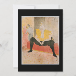 Convites Toulouse-Lautrec - Mademoiselle Cha-u-kao Sentada