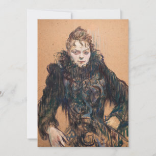 Convites Toulouse-Lautrec - Mulher com Boa Negra