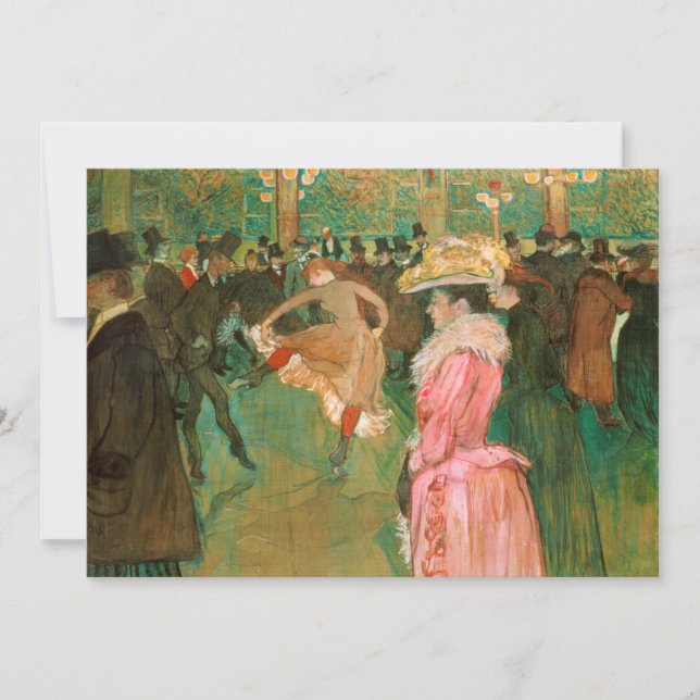 Convites Toulouse-Lautrec - Na Rota, A Dança (Frente)