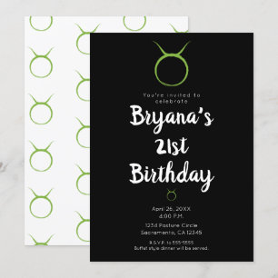 Convites Touro Zodíaco Astrologia Aniversário Abril Maio Fe