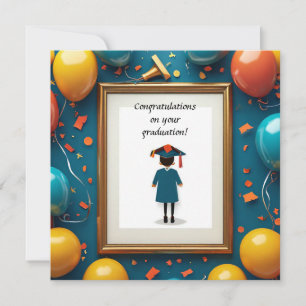 Convites Trabalho artístico de formatura com balões