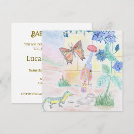 Convites Trabalho de arte de Crianças Personalizadas, brinq