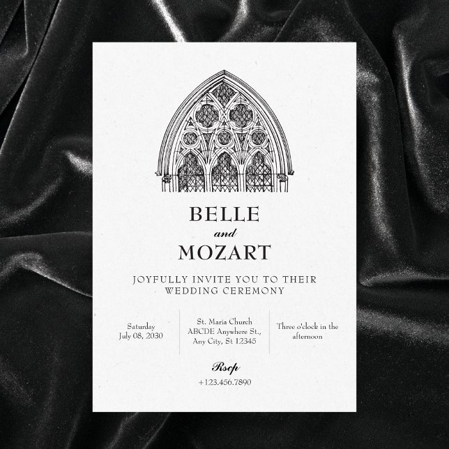 Convites Tracery gótica (Criador carregado)