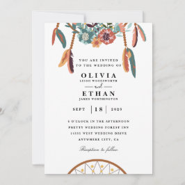 Convites tradicionais de casamento Navajo