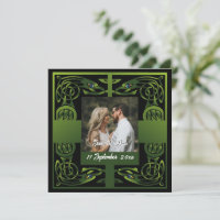 Tradicional Green Irish Celtic Design