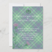 Tradicional Scottish Tartan e Scotland Thistle