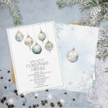 Convites Tradicional Watercolor Winter Merry Christmas Invi<br><div class="desc">Aquarela tradicional inverno feliz Natal</div>