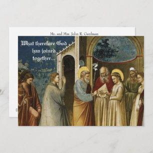 Convites Traditional Catholic Christian Wedding Invitation