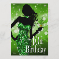 Traga o verde do aniversário de 40 anos | da