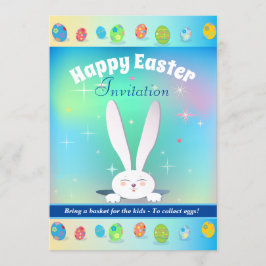 Convites Traga uma cesta para as crianças coletar Páscoa de