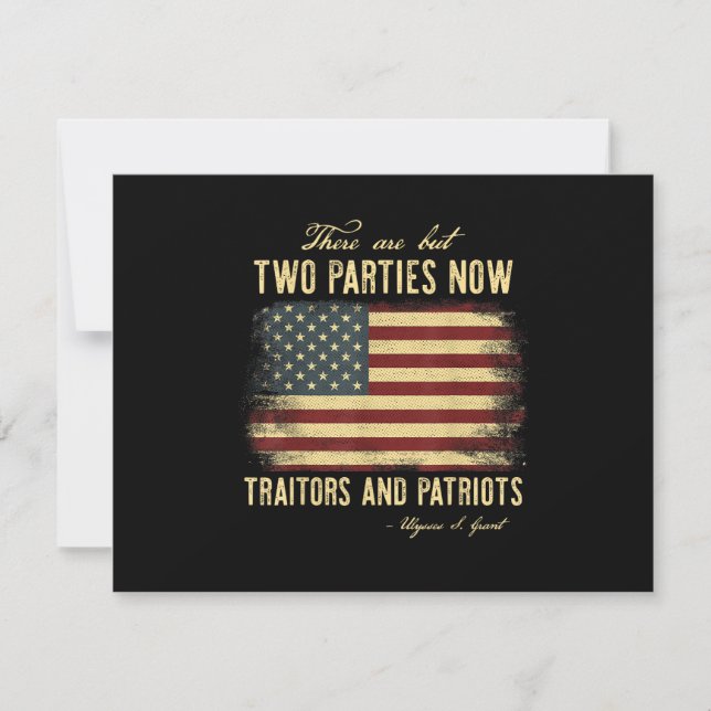 Convites Traidores e Patriotas  (Frente)