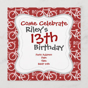 Convites Traje de bicicleta divertida Fixie Bicicleta, cicl