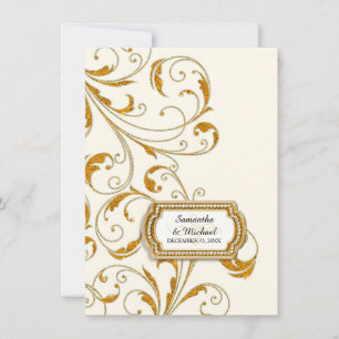 Convites Traje de cerimónia velho Glam da regência de