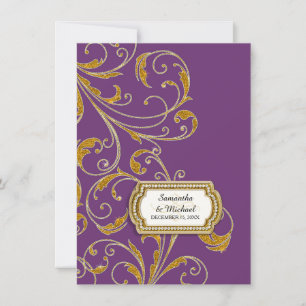 Convites Traje de cerimónia velho Glam da regência de