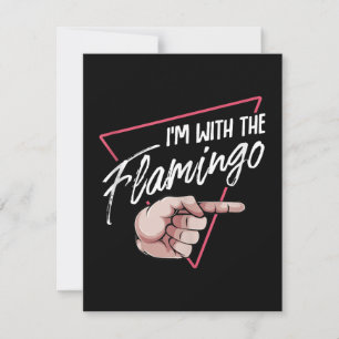 Convites Traje de Halloween de Flamingo Combinando Estou Co