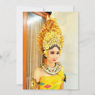 Convites Traje de Noiva Elegante Payas Agung Real Balinês