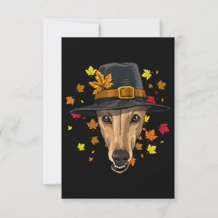 Convites Traje de Peregrino Greyhound de Ação de Graças Hom