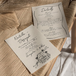 Convites Traje De Retrô, Tudo Em Um Casamento.