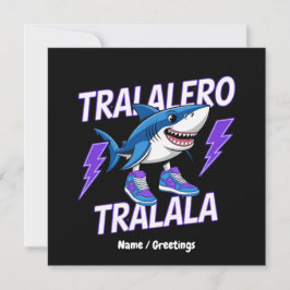 Convites Tralalalero Tralala Bootleg - Memória do Tubarão E