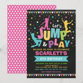Convites Trampoline da Festa de aniversário Bunt House