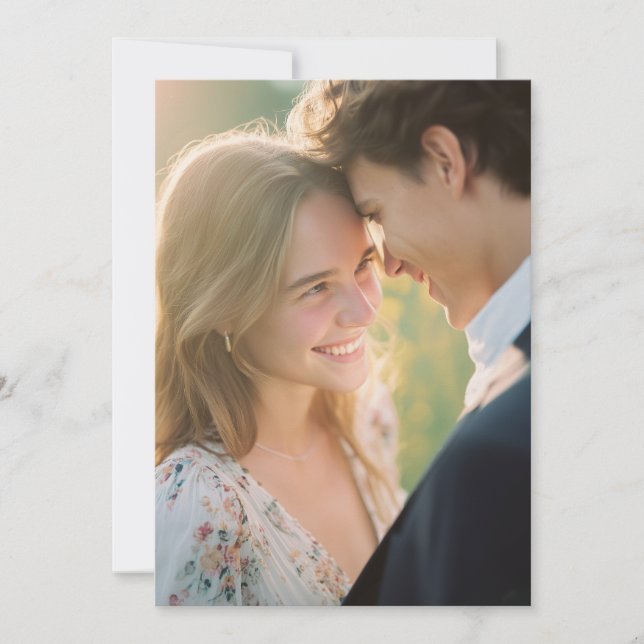 Convites Tranquil Pastel Floral Photo (Frente)