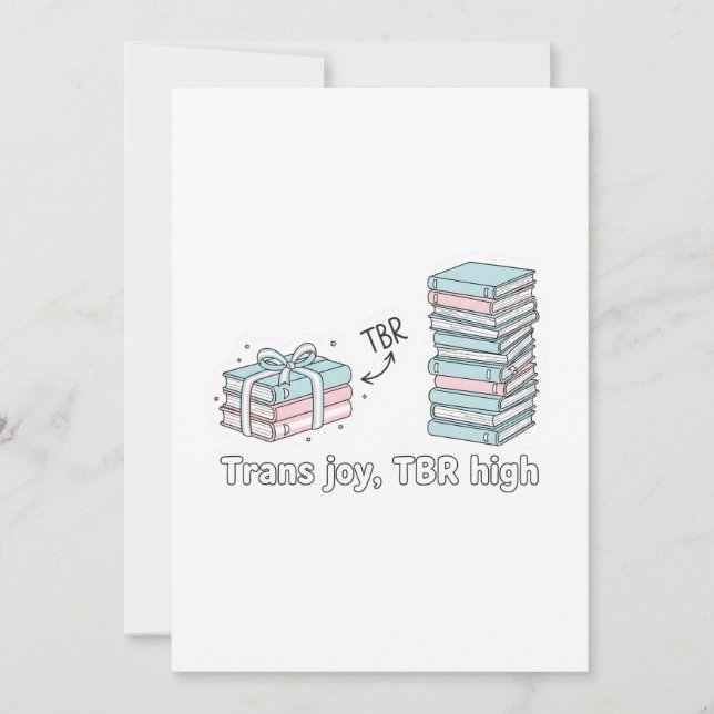 Convites Trans Joy, TBR High – LGBTQ Reading Pride  (Frente)