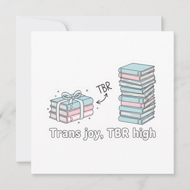 Convites Trans Joy, TBR High – LGBTQ Reading Pride  (Frente)