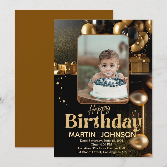 Convites Travesseiro de Aniversário | Presente de Almofada  (Frente/Verso)