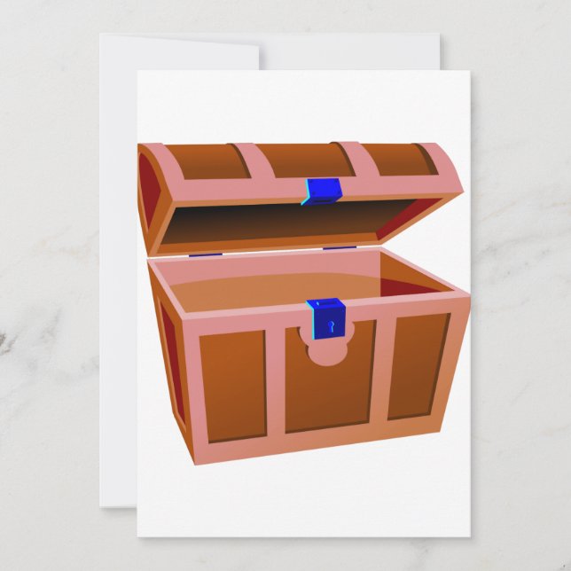 Convites Treasure Chest Invtions (Frente)