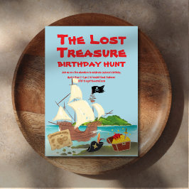 Convites Treasure Hunt Birthday
