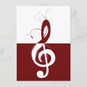 Convites Treble Clef Considerando