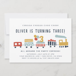 Convites Treinador Convidado Chugga Chugga Choo Choo Choo 3
