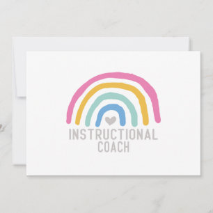 Convites Treinador Instrutivo: Arco-Íris de Aprendizado