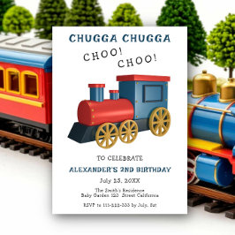 Convites Trem Chugga Choo Aniversário