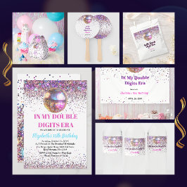 Convites Trendência Em Meu Aniversário Da Era Dos Dois Dígi
