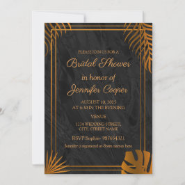 Convites Trendent Dourado deixa Chá de panela de quadros ge