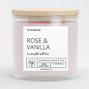 Convites Trending Instant Download Modern Candle Labels