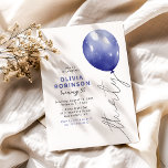 Convites Trendy Blue Balloon aniversário de 30 anos<br><div class="desc">Aceite o capítulo 30 da sua vida com nossos na moda e convites únicos de aniversário. Com a tipografia quic e uma corda de balão 'trinta' sobre um fundo branco,  nossos convites certamente definem o tom para uma festa de aniversário que será lembrada por anos.</div>