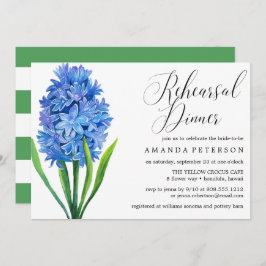 Convites Trendy Flower Blue Hydrangea Janto de ensaio